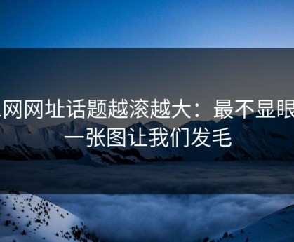 51网网址话题越滚越大：最不显眼的一张图让我们发毛